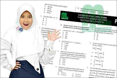  mata pelajaran Matematika untuk SD dan MI beserta kunci balasan dan pembahasan soal Soal Latihan USBN 2018 Matematika SD/MI