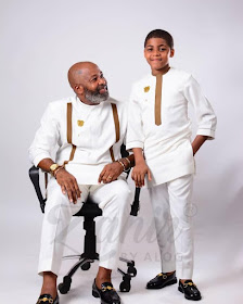 Yemi Solade and son 