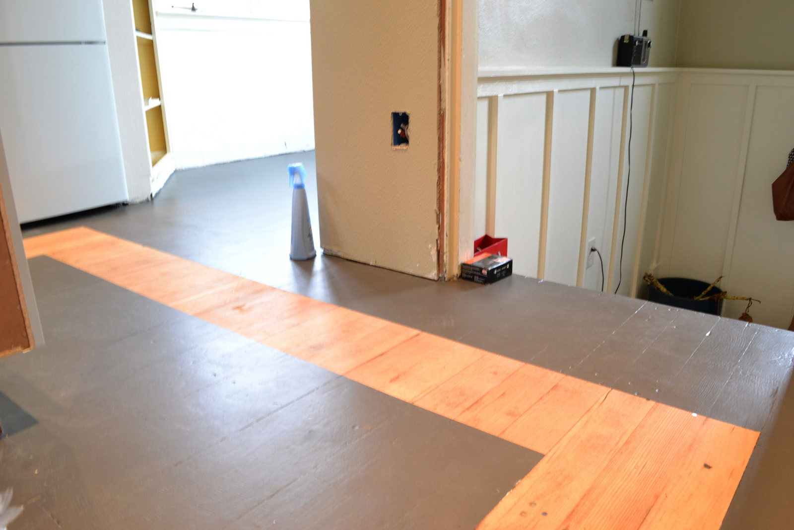 a home in the making: {renovate} how to paint a kitchen floor