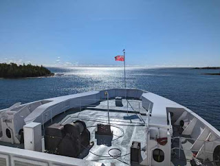 View From The Front Of The Chi-Cheemaun Tobermory.