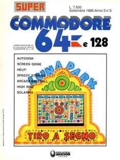 Super Commodore 64-128 - Settembre 1986 | CBR 215 dpi | Mensile | Computer | Programmazione | Commodore | Videogiochi
Pubblicata dalla J. Soft, la rivista debutta nel maggio 1984 con il nome Super Vic, ma già dal dal secondo numero cambia nome in Super Vic & C64. Da gennaio 1985 diventa Super Commodore allargando i propri contenuti ai neonati C64 e C16.