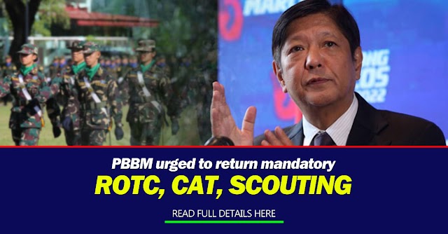 PBBM urged to return mandatory ROTC, CAT, scouting