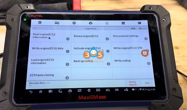 Autel IM608 Clone Benz FBS4 MED17.7.3 ECU on Bench 4
