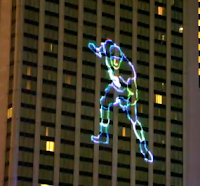 Baltimore hotel honors Ray Lewis with laser light show