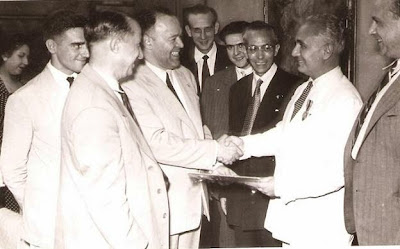 1951 - Visita del equipo lisboeta al local social del Club Ajedrez Ruy López Tívoli 07