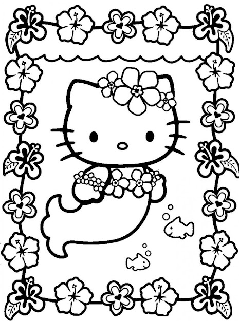 Mermaid Coloring Pages Mermaid Coloring Pages Mermaid Color Page  Umiddot Free Coloring Pages Of Mermaid Umiddot Pics To Print Print Hello  Kitty