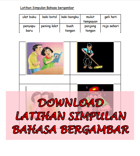 BAHAN UPSR 2016: LATIHAN SIMPULAN BAHASA UPSR BERGAMBAR