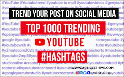1000 Hashtags for YouTube in 2023 to Viral your Video