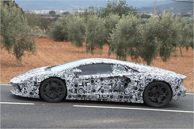 Caught Lamborghini Aventador LP7004 The new V12 super athlete takes shape