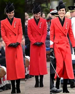 Catherine Princess of Wales fashion on St. David's Day 2023