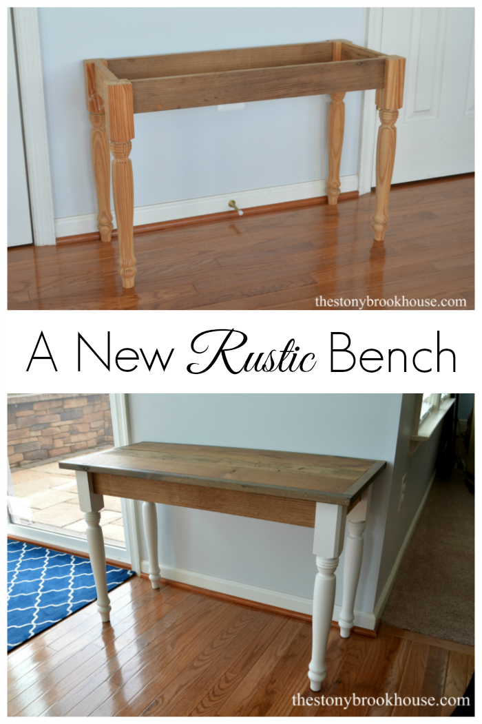 A New Rustic Bench