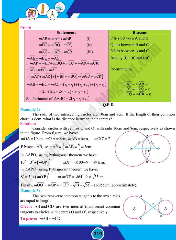 tangents-of-a-circle-mathematics-class-10th-text-book