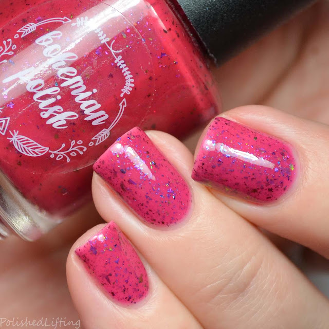 pink to red thermal nail polish