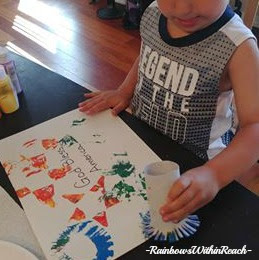 Process Art with Young Children, Creating Fireworks, Patriotic 