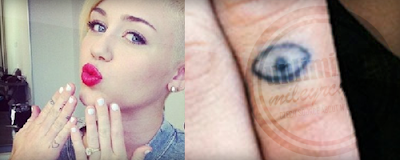 tatuajes en dedos Miley Cyrus