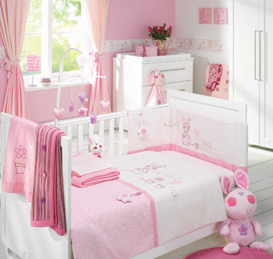 Bunny Nursery Bedding Pink