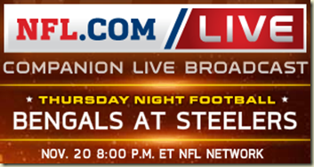 watch bengals vs steelers live game online