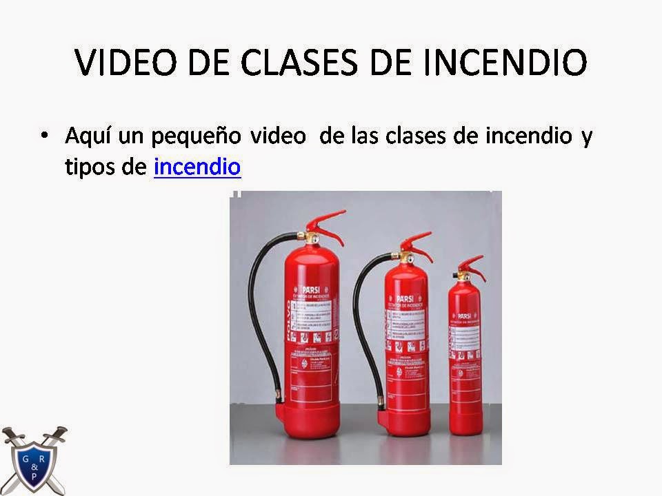 VIDEO SOBRE CLASES DE FUEGO