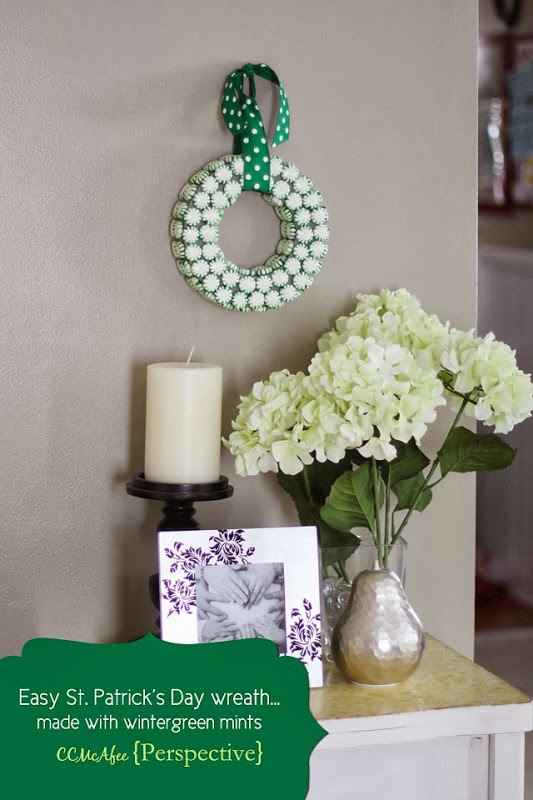 St. Patrick's Day Mint Candy Wreath