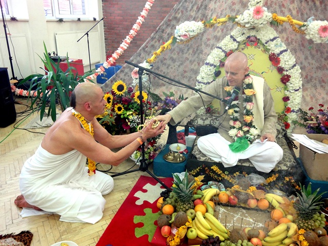 Samika Rishi Das Receives His Name and Beads Kaunas, Lithuania--22 October 2011