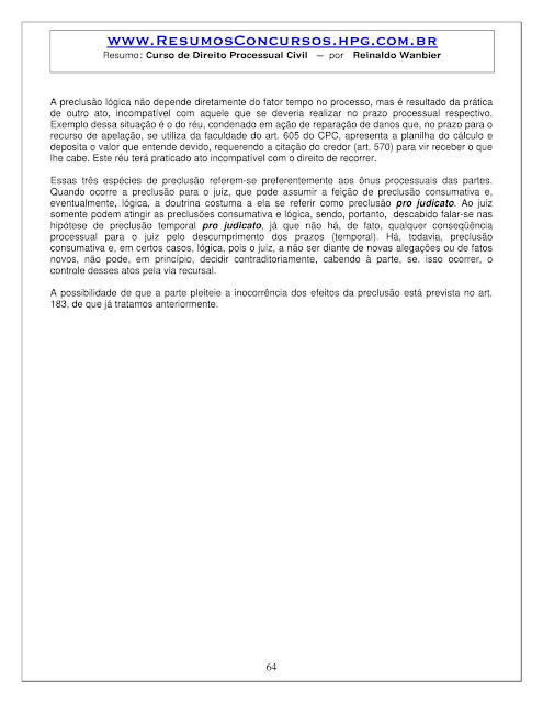 APOSTILA DIREITO PROCESSUAL CIVIL PDF