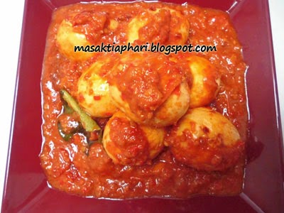 Cara membuat balado telur bumbu merah