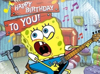 download free Birthday e-cards pictures animations Sponge Bob