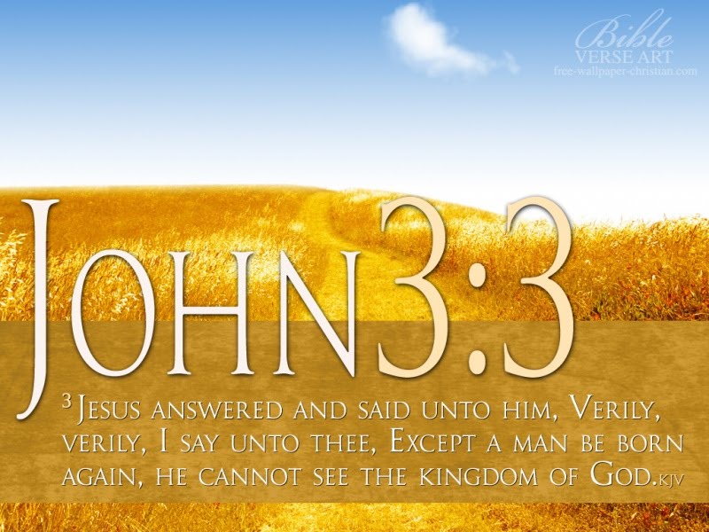 John 33 Bible Verse Jesus answered and said unto him Verily