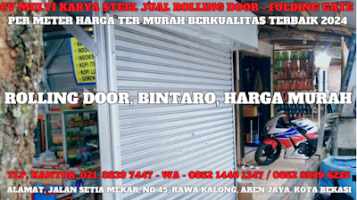 GAMBAR, DAFTAR, HARGA, ROLLING DOOR, PER METER, MURAH, BINTARO, 2024