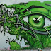 Green Organic 2 Murals Graffiti Arrow