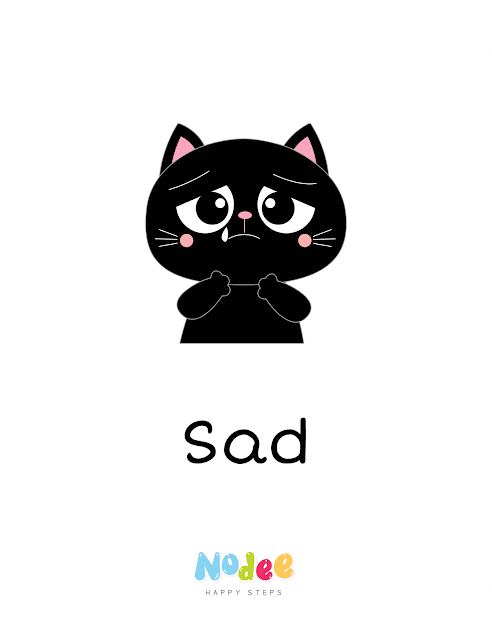 Feelings and Emotion Flashcards for preschoolers