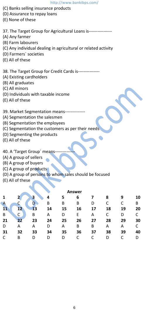 sbi bank solved exam