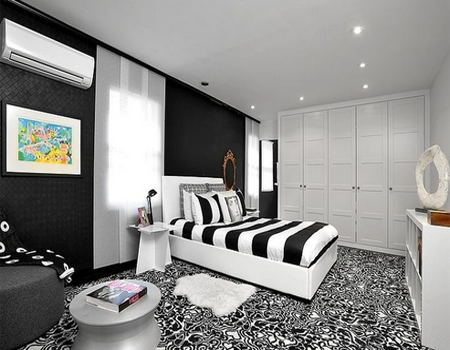  Desain  Kamar  Tidur Bernuansa Hitam  Putih  Desain  Rumah 