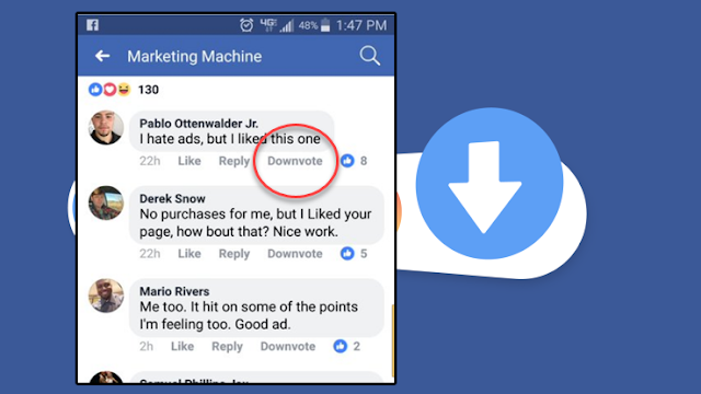 تعرف على ما يقوم به زر downvote الجديد الذي ظهر على الفيسبوك في التعليقات قبل أن تضغط عليه