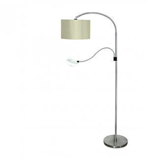 Daylight Floor Standing Lamp With Magnifier