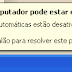 Desabilitar alertas do Windows