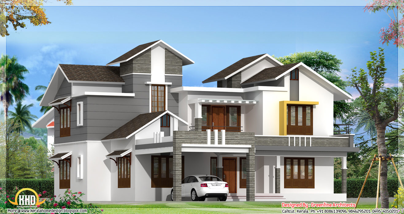 Beautiful modern  Kerala  home  design 3075 Sq Ft home  