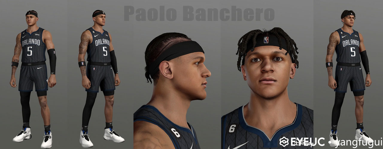NBA 2K23 Paolo Banchero Cyberface (Current Hairstyle)