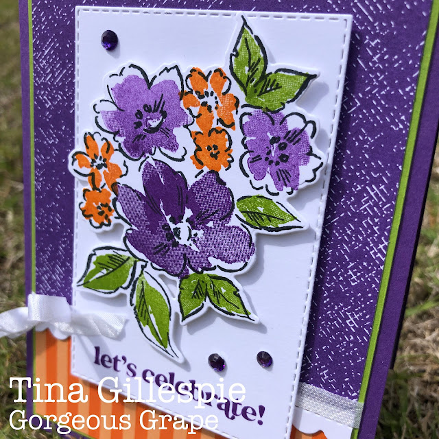 scissorspapercard, Stampin' Up!, Colour Creations, Hand-Penned Petals, Simply Fabulous, Penned Flowers Dies