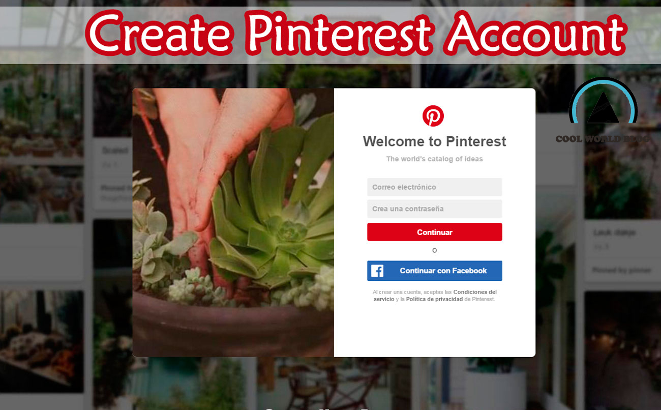 How to create a Pinterest account