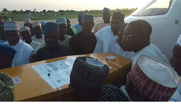 Sad! Remains Of Hadiza Lamido, Who Died At Age 38, Arrives Jigawa Airport. (Photos)