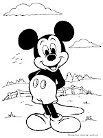 Mewarnai Gambar Mickey Mouse  Mewarnai Gambar