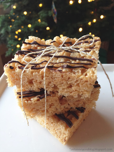 Peanut Butter Rice Krispie Treats || Tastes so Good Blog