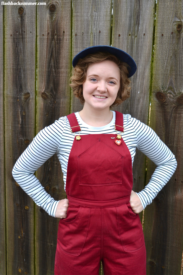 Flashback Summer: 1940s Red Overalls - Wearing History Homefront