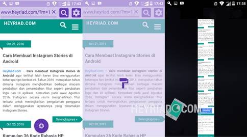 Cara Screenshot Full Page di Android