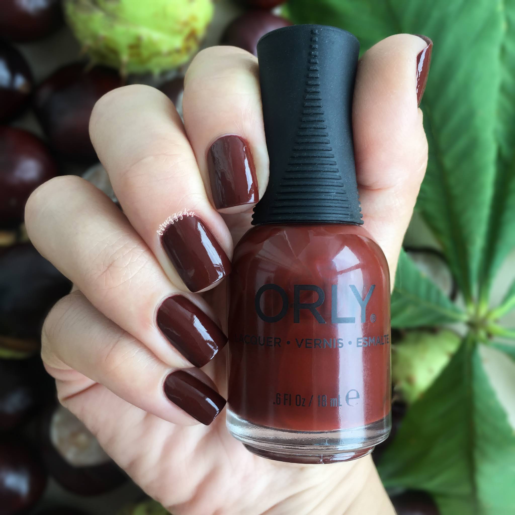 Orly Penny Leather Swatch Autumn 2022 Brown Nails Fall Autumn Nails