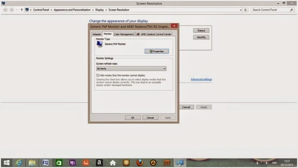 Cara Mengganti  Screen Refresh Rate di Windows 7 & 8