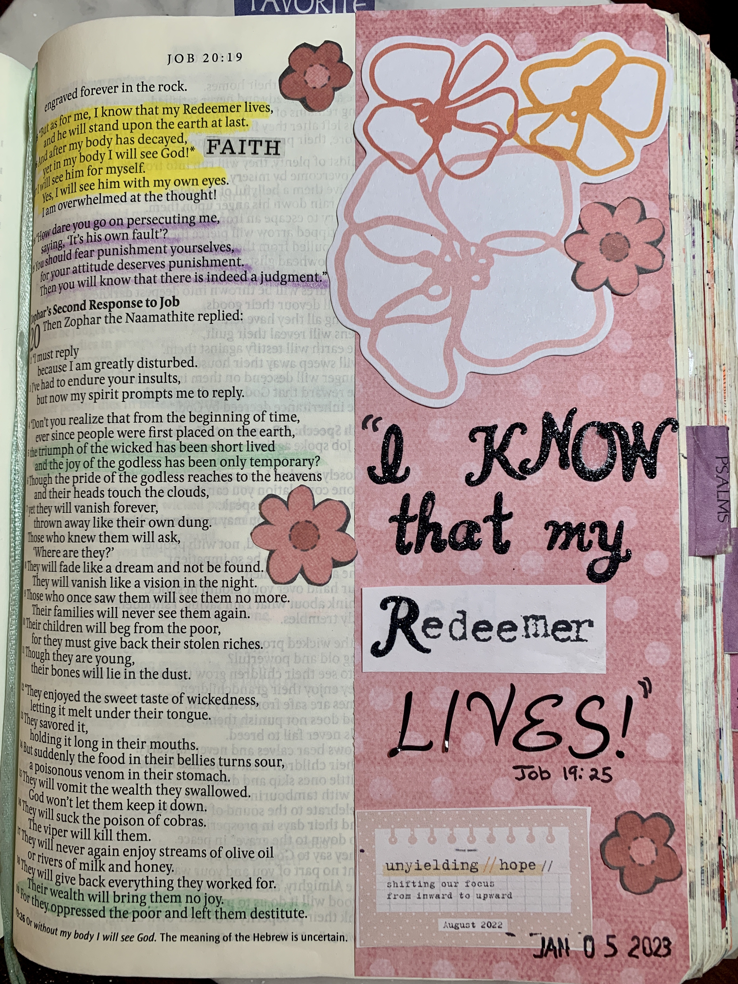 Amy's Creative Pursuits: Bible Journaling, My June Pages: Hebrews 6 through  1 Peter