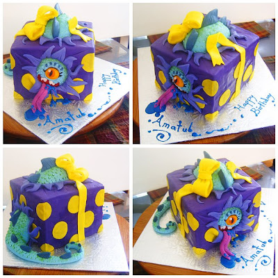 gift box cake designs. pictures Gift box cake for a