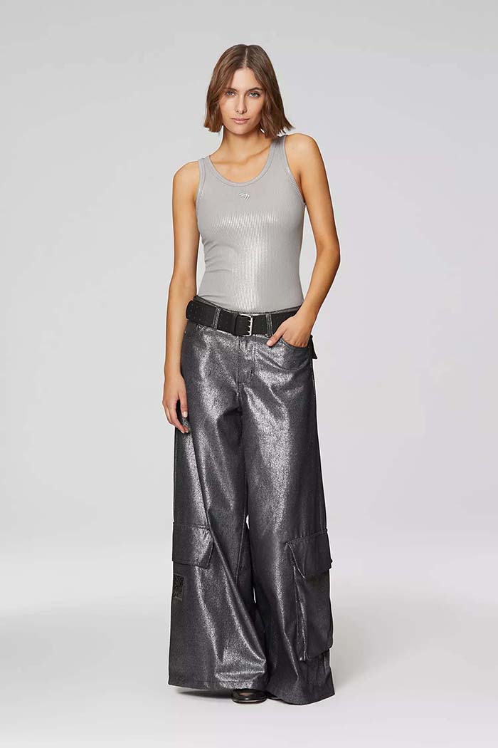 pantalon palazzo invierno 2024 look noche fiesta mujer